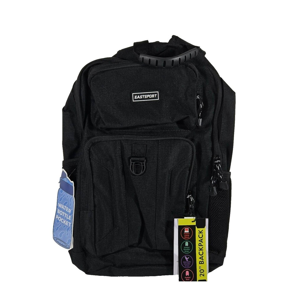 Eastport Emerson Dome Backpack Black 20" New with Tags